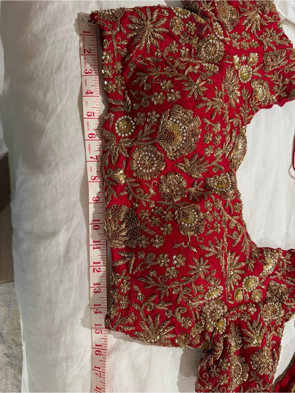 Bridal Red Hand Embroidered Lehnga Choli
